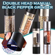 Salt Pepper Manual Grinder Lada Hitam Grinder Adjustable Garam Steel Lada Grinder Pengisar O3p4