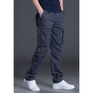 [ready stock] mans  6 pocket cargo pants slimfit, selaur cargo pants 6 pocket premium quality