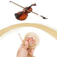 1 piece Natural White Horse Hair Violin Bow Hair 4/4 3/4 1/2, 1/4 1/8 Fiddle Bow Hair