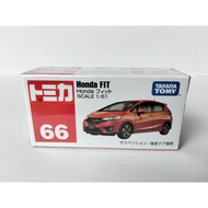 Tomica no.66 Honda Fit Dark Orange (Steel Car)