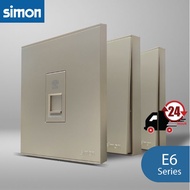 Simon E6 Series Switch  / Switches & Socket Outlet (CHAMPAGNE)