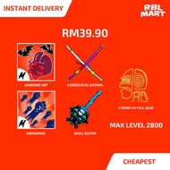 [Promo till 31st March] Cyborg V4 Full Gear + Sanguine Art + Godhuman + Cdk + Skull Guitar Blox Frui