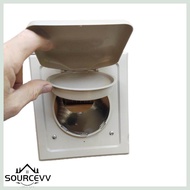 SOURCE 4inch White  Pests Vents Violets Resistant Dryer Vents Hood Prevent Insect