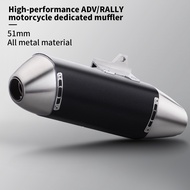 Universal 51MM Motorcycle Exhaust akrapovic Muffler Pipe for crf150 crf230 crf250 crf300l rally