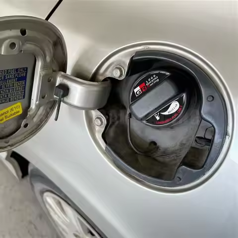 New Carbon Fiber Car Fuel Tank Cap Garnish Decal Sticker For Toyota GR Gazoo Racing Supra Corolla Pa