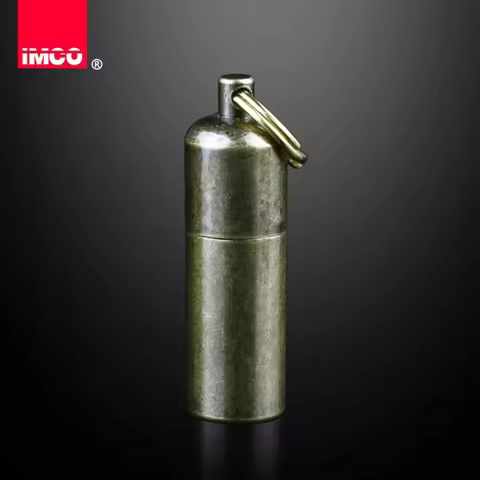 IMCO Mini Lighter 6100 Small Metal Lighter Portable Brass Peanut Shaped Lighter 50 * 13mm Cigarette 