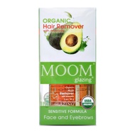 MOOM Organic Wax Kit - Hair Removal Glaze with Avocado Oil, Agar Agar & Green Tea - Includes 18 Reus