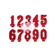 LILIN MERAH Number Candles 1 2 3 4 5 6 7 8 9 0 Red Birthday Happy Birthday Candle Jumbo