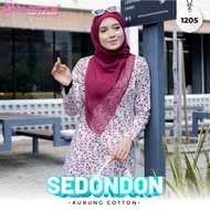 [WHITE-1205] Sedondon Family Baju Kurung DHIA Cotton 2024