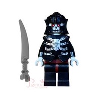 樂高王子 LEGO 樂高 全新 絕版 骷髏 士兵 盔甲 重裝 武器 7009 cas330 B058