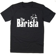 [Ready Stock XS-6XL] Men's T-shirt The Barista Coffee Lover Graphic Print Casual Short Sleeve Top