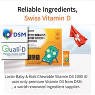 Kids Vitamin D Baby Chewable Vitamin D3 1000 IU 1000 mg x 60 (1 Box, 2-Month Supply)