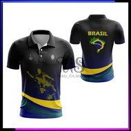T-shirt BRAZIL Short SleevePOLO BRAZIL Shirt/ BRAZIL Men's Jersey/ BRAZIL Pilala World 2026 T-shirt/