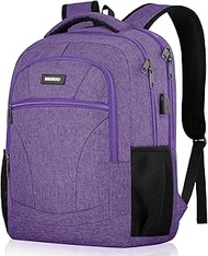 BIKROD Men's School Backpack Boys 15.6 Inch Laptop Bag, purple, 15.6 Zoll