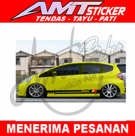 Striping Body Samping Honda Jazz Lama Stiker Cutting Mobil Honda Jazz Lama
