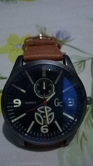 Gc man mewah besar merk Gc watch kulit  kuarsa jam tangan pria / jam tangan pria / jam tangan