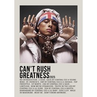 【READY STOCK】Poster Cover Album CAN'T RUSH GREATNESS by Central Cee