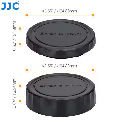 JJC Body Cap & Rear Lens Cap Canon EF/EF-S Mount Cameras and Lenses for Canon EOS R，EOS R5，EOS R6 , 