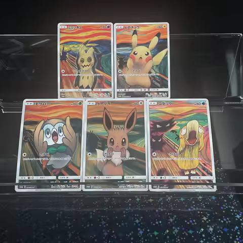 PTCG DIY Japanese Version Self-made Card Sm-P Promo Psyduck Eevee Mimikyu Rowlet Munch A Retrospecti