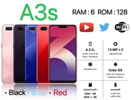 A3s จอ 6.2  นิ้ว มือถือ รองรับ2ซิม Smartphone  แรม 6GB รอม 128GB โทรศัพท์ถูกๆ รับประกันร้าน 1 เดือน Android Mobile phone