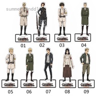 SL Anime Attack On Titan Figure Acrylic Stand Model Plate Desk Decor Standing Fans Gifts