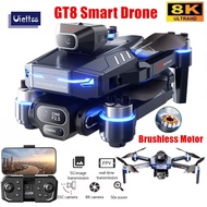 GT8 RC Drone Optical Flow 8K Three Camera Brushless Drone WIFI Electric Charge Display Screen Profes
