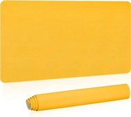 食品級加大防滑揉麵墊高邊防護烘焙墊耐高溫不沾底設計纜線適合擀麵餅烘培房多功能收納墊（加厚黃色款）