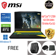 MSI Crosshair 15 B12UEZ-444 15.6'' QHD 165Hz Gaming Laptop ( I7-12700H, 16GB, 1TB SSD, RTX3060 6GB, W11 )