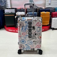 Cougar 美洲豹 環遊世界郵戳 行李箱ABS+PC、鋁合金拉桿、TSA海關鎖、專利萬向減震輪 20吋
