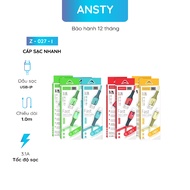 Ansty Fast Charging Cable Z - 027 - I Usb To Ip 3.1a/Z- 027 - T Usb To C 3.1a/Z - 027 - A Usb To M 3