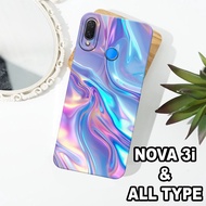 G22 - HUAWEI NOVA 3i Silicone - HUAWEI NOVA 3i pro camera Softcase - RAINBOW Motif - Flexible rubber