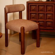 Dining Chair French Retro Designer Medium Leisure Chair Red B & B Antique Restaurant Chair New Style