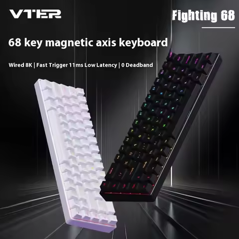 Feker Fighting68 Mechanical Keyboard Magnetic Switch Quick Trigger 8k Esport Low Latency Rgb Customi