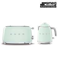 Smeg Breakfast Set Mini Kettle KLF05PGUK + Toaster TSF01PGUK (Green)