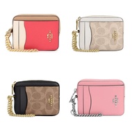 Chain Women's Wallet Extra Large Capacity Card Holder Zipper Card Clip Wallet Coin Pouch Tote C0058