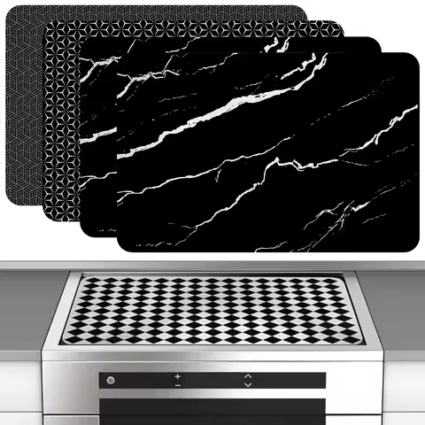 Silicone Induction Cooktop Mat Countertop Protector Scratch Induction Cover Kitchen Glass Ceramic Pr