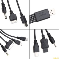 Lidu11 Universal USB To Multi Plug Cellphone Charger Cable 10 in 1 USB Cable For Smartphone Charger 