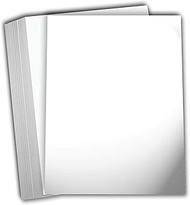 Hamilco White Glossy Cardstock Paper 12 x 18" 100 lb Cover Card Stock 25 Pack