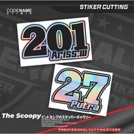 Number stickers, number stickers, Custom stickers, name and number Cutting stickers