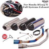Motorcycle Exhaust Muffler Escape Stainless Steel Connect Link Tube Middle Mid Pipe For Honda RX125 Fi Full Systems Modi