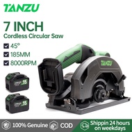 TANZU 7" Cordless Circular Saw Electric Circular SawMesin Potong Kayu With Adjustable Cutting Depth