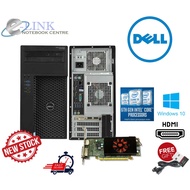 ( GAMING TOWER CPU ) DELL PRECISION TOWER 3620 / I3 I5 I7 6TH GEN / 8 - 16 GB DDR4 RAM & 120 - 480 G