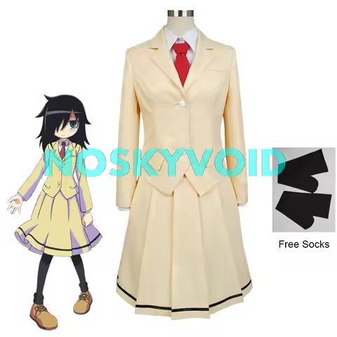 Kuroki Tomoko Cosplay Costumes Watashi ga Motenai no wa Dou Kangaetemo Omaera ga Warui WataMote Unif