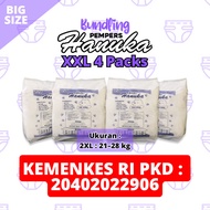 [Stl diapers] Bundling Hemat Pempers Baby Hanuka 2XL / XXL 4 packs (@42 Pcs)