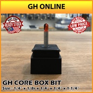 CORE BOX BIT 1/4” x 1/8r x 1/4” x 1/4” x 1-1/4”