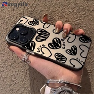 Doodle Love Hearts Phone Case For OPPO A3 Pro India A3X F27 F25 Pro Plus Reno 12F 12 Pro 11F Find X8