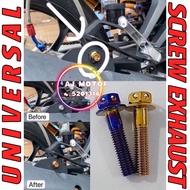 1PCS M8 x 35MM SCREW EXHAUST BRACKET YAMAHA Y16ZR Y15ZR LC135 V8 V9 FI Y16 Y15 STANDARD RACING NUT S