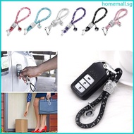 HO Glitter for Key Fob Rhinestones Keychain Strap with Charms Car for Key Decoratio