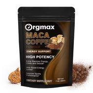 Orgmax Maca Coffee Powder High Potency Natural Testosterone Men's Energy Booster Male Libido Enhancer 100% Natural Tongkat Ali Extract, Maca Extract For Man
