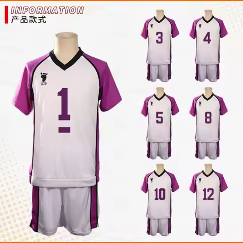 Bear's Den Academy Uniforms Wakatoshi Ushijima Eita Cosplay Jersey Shiratorizawa Semi Satori Tendo S